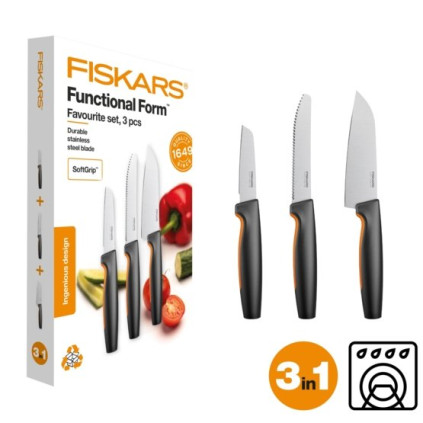 Kniv FISKARS kjøkken knivsett (3)