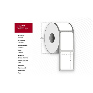 Termo etikett 148x210mm (790)