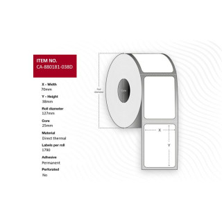 Termo etikett 70x38mm (1790)