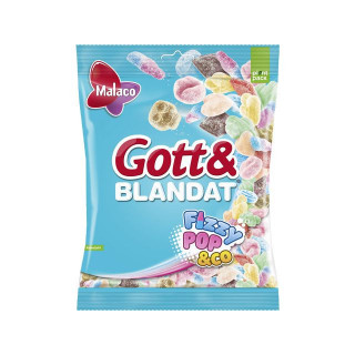 Godt og blandet MALACO Fizzy pop 550g