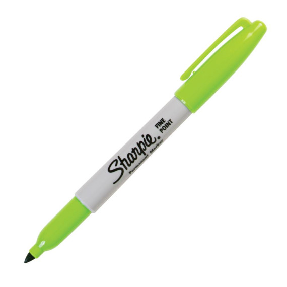 Merkepenn SHARPIE F 0,9mm lime