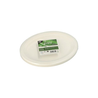 Tallerken PURE bagasse oval 26x20cm (12)