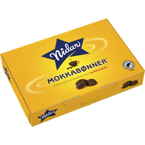 Sjokolade NIDAR Mokkabønner 110g