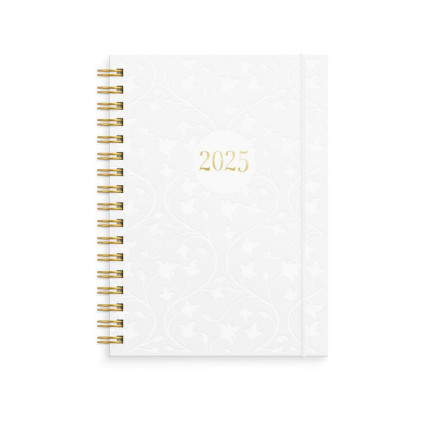 Ukekalender GRIEG Multi A6 2025 hvit