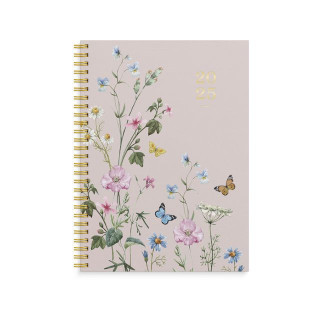 Ukekalender GRIEG Multi A5 2025 blomster