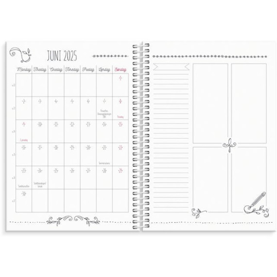 Ukekalender GRIEG A5 2025 Doodle