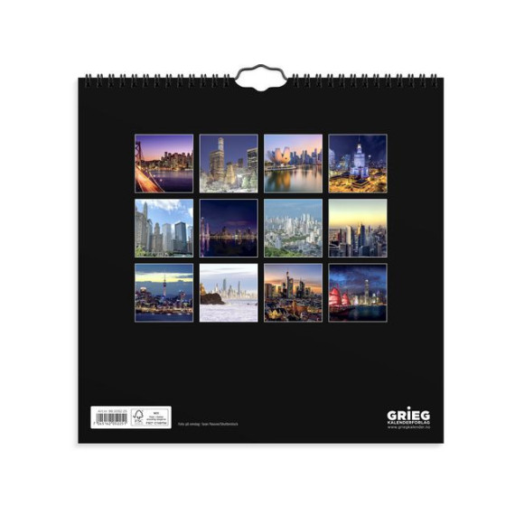 Billedkalender GRIEG 2025 Skylines