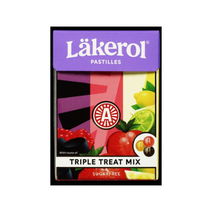 Pastiller LÄKEROL Triple Treat Mix 75g