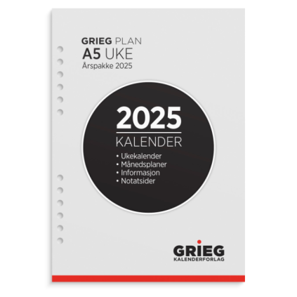 Årspakke GRIEG A5 2025 uke