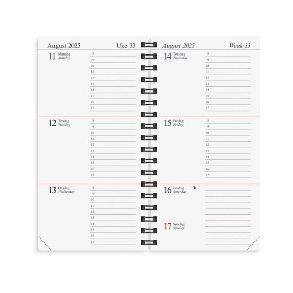 Lommekalender GRIEG Memo 2025 refill