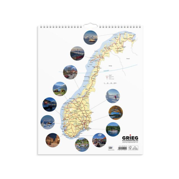 Billedkalender GRIEG 2025 Norge