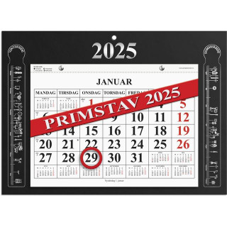 Magnetkalender GRIEG 2025 Primstav sort