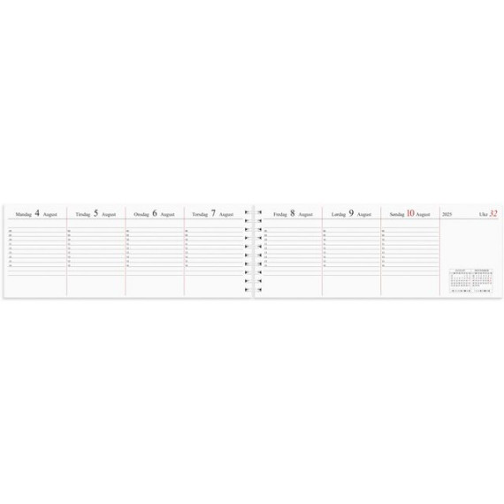 Plankalender GRIEG 2025 spiral