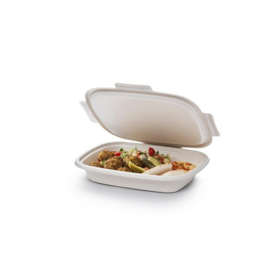 Varmmatboks DUNI 900ml bagasse (50)