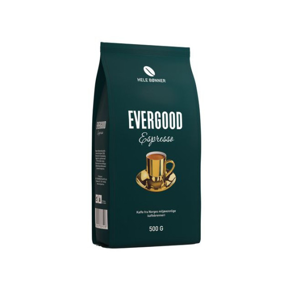 Kaffe EVERGOOD Espresso hele bønner 500g