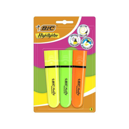 Tekstmarker BIC Brite Liner ass (3)