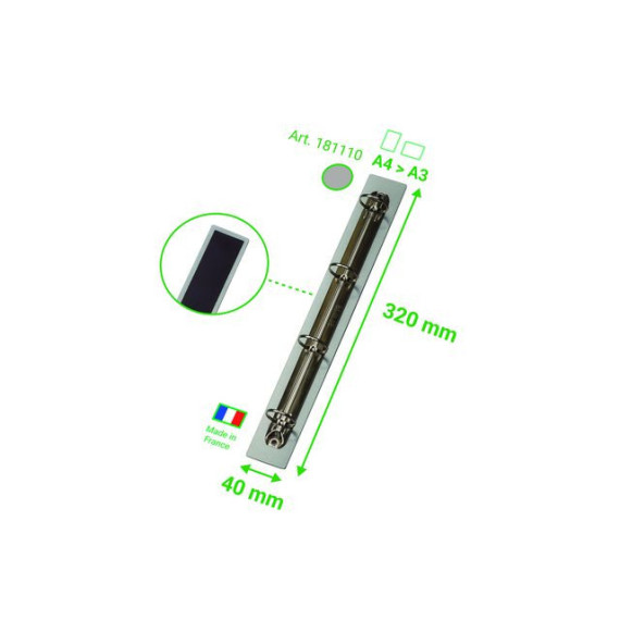 Arkivmekanisme DJOIS 4 ringer magnetisk