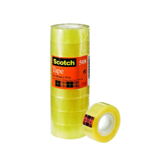 Tape SCOTCH 508 15mmx33m trans (10)