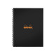 Spiralbok RHODIA Active A4+ linjert sort