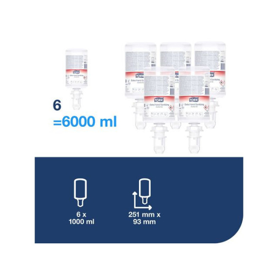 Hånddesinfeksjon TORK Alkoholgel S4 1L