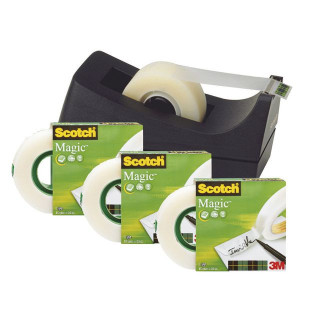 Tape SCOTCH® Magic 810 19x33 4pk m/disp