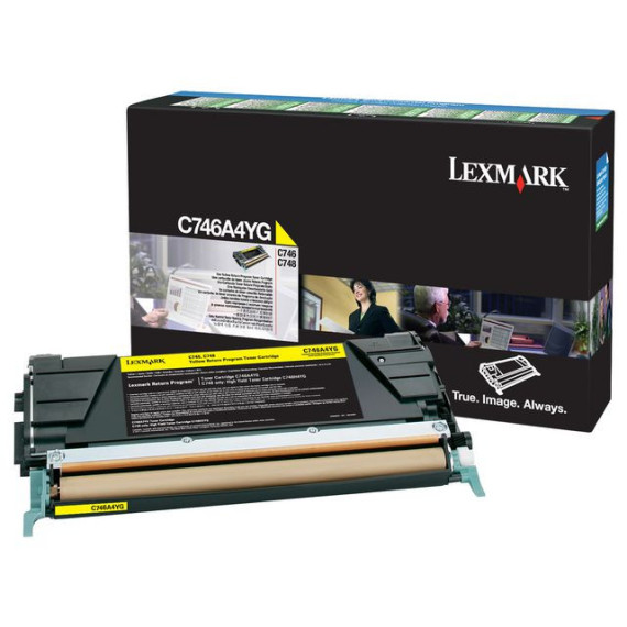 Toner LEXMARK C746A1YG 7K gul