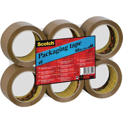 Emballasjetape SCOTCH Pro 50x66 brun (6)