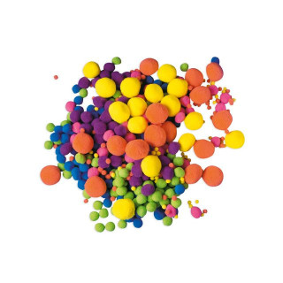 Pom Pom neon assorterte farger (500)