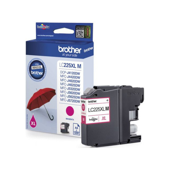 Blekk BROTHER LC225XLM HC magenta