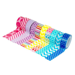 Dekortape washi SENSE rosa/blå (10)