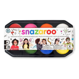 Ansiktsmaling SNAZAROO 18ml sett 8 frg